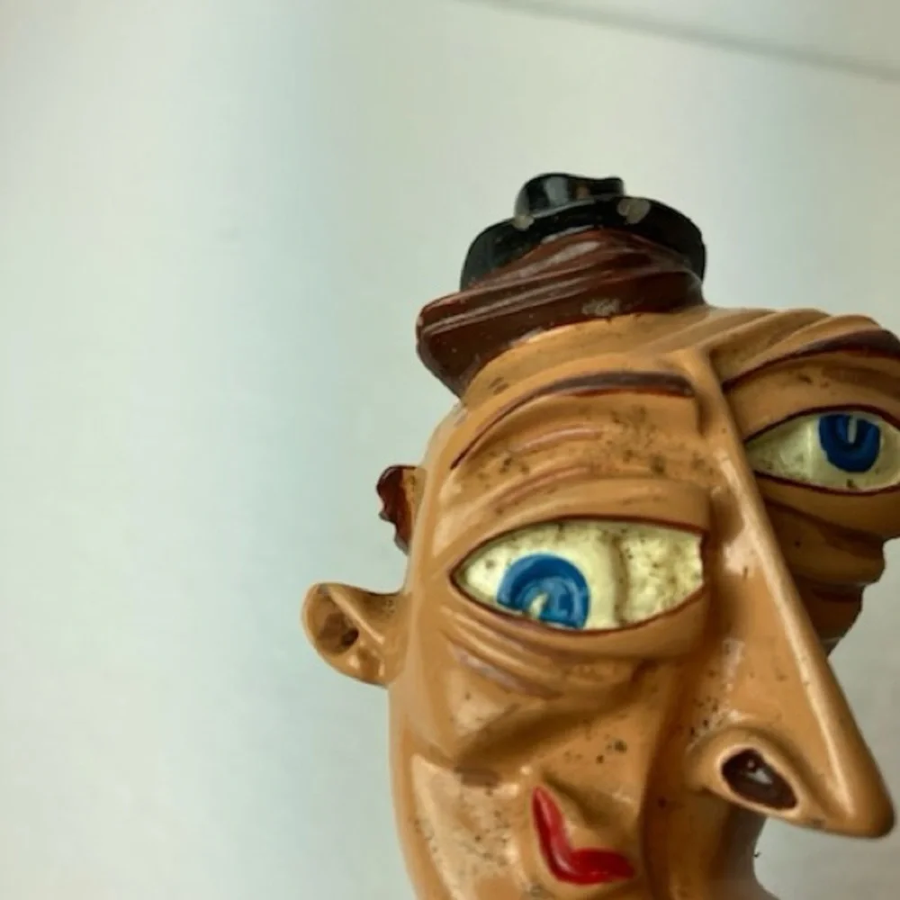 Lost Coast Brewery Downtown Brown Beer Tap Handle Duane Flatmo Art Figural VTG